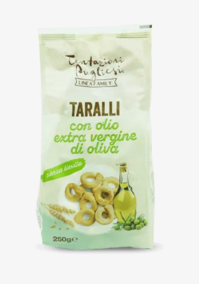 Buy Tentazioni Pugliesi Taralli Olive Oil 250g at La Dispensa