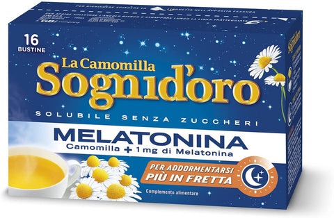Buy Sogni d'oro Chamomile with Melatonin 16 sachets at La Dispensa