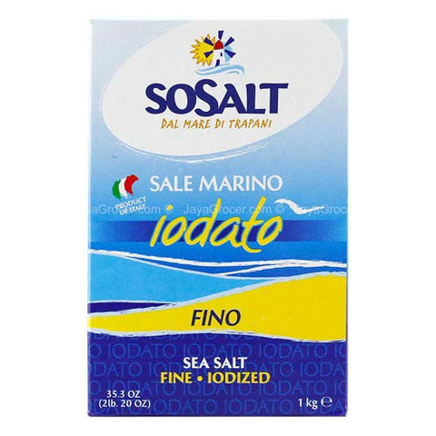 Buy Sosalt Sea Salt - Fine - Iodized 1Kg at La Dispensa