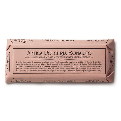 Buy Bonajuto Vanilla Chocolate 50% Cocoa 100g at La Dispensa