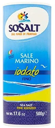 Buy Sosalt Sea Salt - Fine - Iodized Dispenser 500g at La Dispensa
