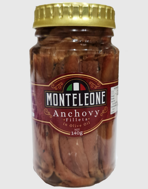 Buy Monteleone Anchovy Fillets in Olive Oil 140g at La Dispensa