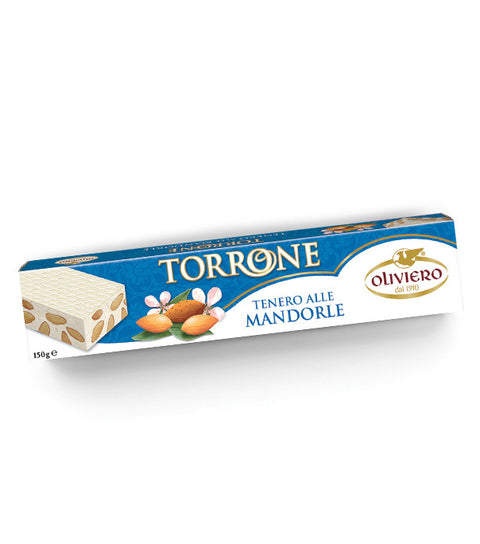 Buy Oliviero Torrone Tenero Mandorle (Soft Almonds Nougat) 150g at La Dispensa