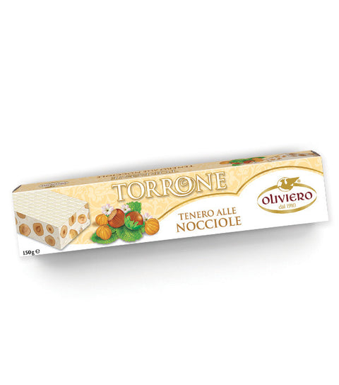 Buy Oliviero Torrone Tenero Nocciole (Soft Hazelnuts Nougat) 150g at La Dispensa
